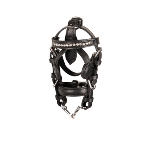 Ideal Driving Bridle Black with Diamond Browband Mini Driving Bridle (Ornament) Gift