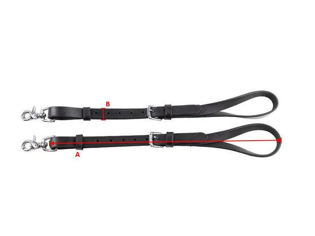 Ideal Driving Harness Ideal Luxe Breeching Straps "Breeze" with Parrot Clips