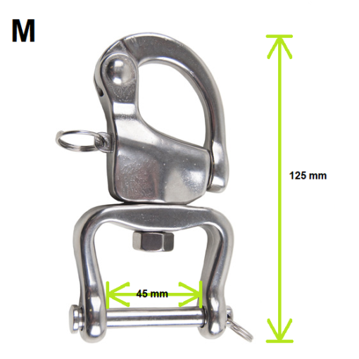 Ideal Driving Harness Medium Quick Release Shackle with wide fitting