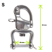 Ideal Driving Harness Small Quick Release Shackle with wide fitting