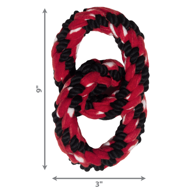 Kong Dog Toy Kong Signature Rope Double Ring Tug Dog Toy