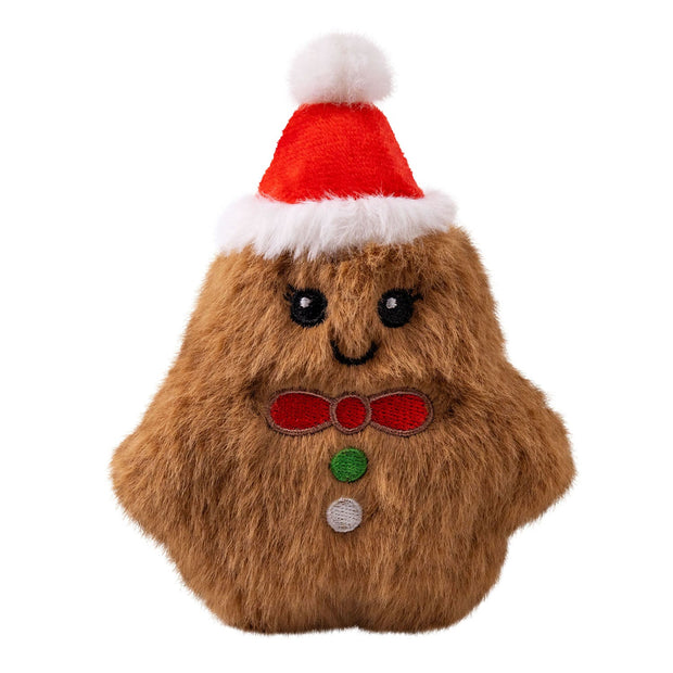 Kong Dog Toy XSmall Kong Holiday Snuzzles Gingerbread Mini Dog Toy