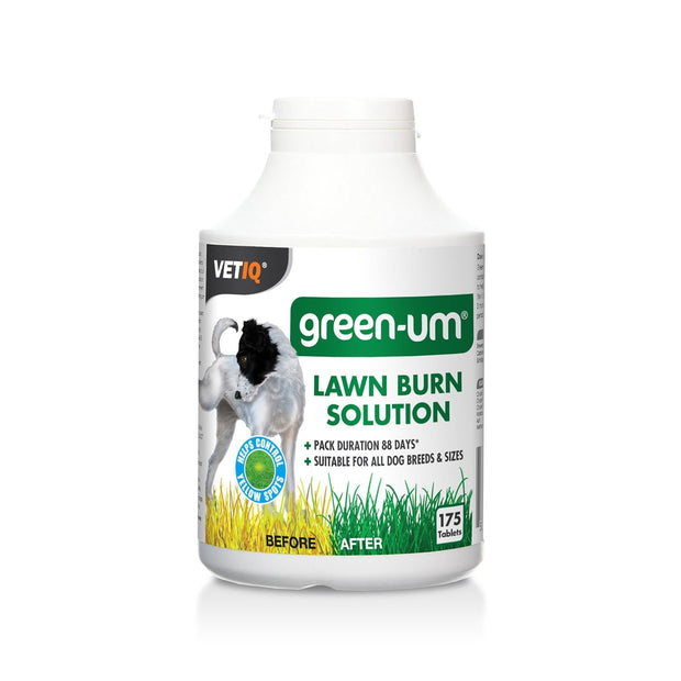Mark & Chappell Dog Supplements 175 Pack Vetiq Green-Um Lawn Burn Solution Tablets For Dogs