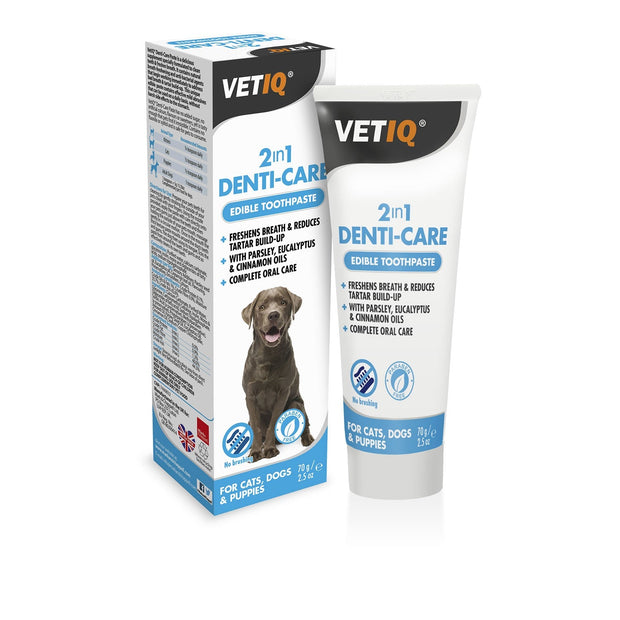 Mark & Chappell Dog Treatments Vetiq 2In1 Denti-Care Edible Toothpaste For Dogs & Puppies