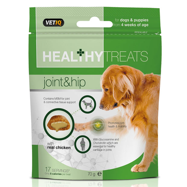Mark & Chappell Dog Supplements Vetiq Healthy Treats Joint & Hip For Dogs & Puppies