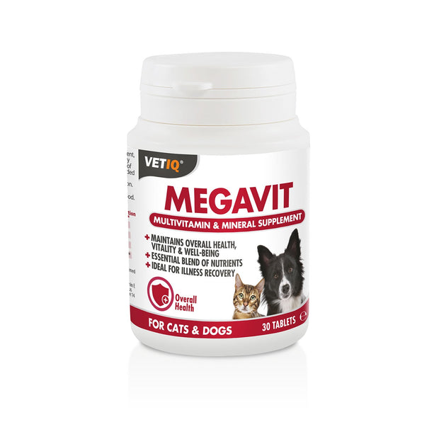 Mark & Chappell Dog Supplements Vetiq Megavit Tablets For Cats & Dogs