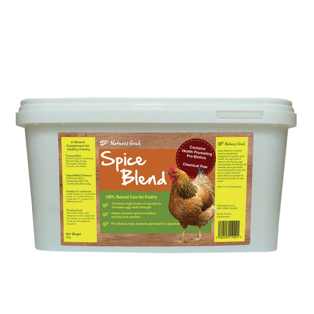 Natures Grub Chicken Feed 2Kg Natures Grub Poultry Spice with Probiotics