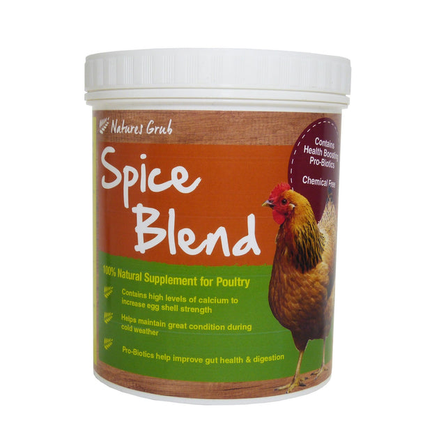 Natures Grub Chicken Feed 500g Natures Grub Poultry Spice with Probiotics