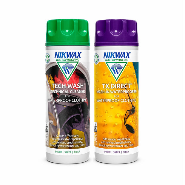 Nikwax Cleaning 300 Ml Nikwax Tech Wash/Tx Direct Wash-In Twin Pack