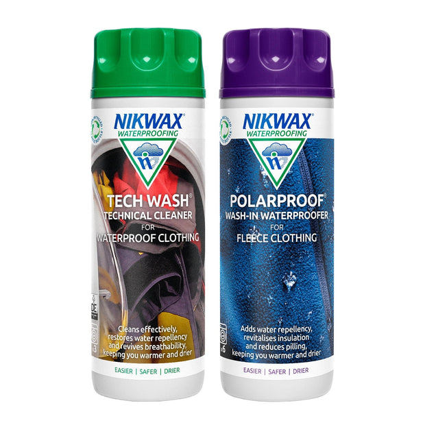 Nikwax Cleaning Nikwax Tech Wash/Polar Proof Twin Pack