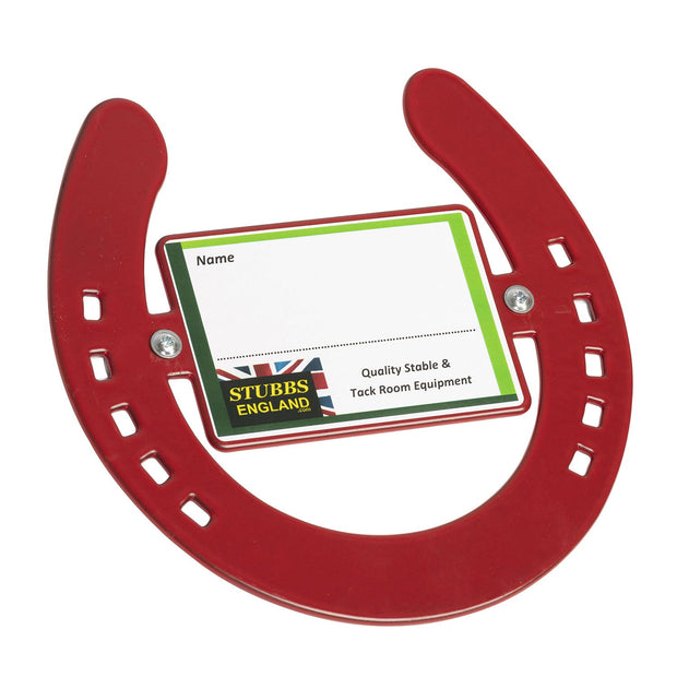 Stubbs Red Stubbs Horseshoe Name Plate