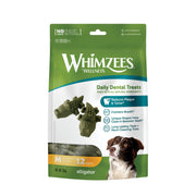 Whimzees Dog Treat Medium 12 treats Whimzees Alligator Treat Pack