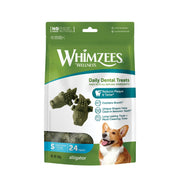 Whimzees Dog Treat Small 24 Treats Whimzees Alligator Treat Pack