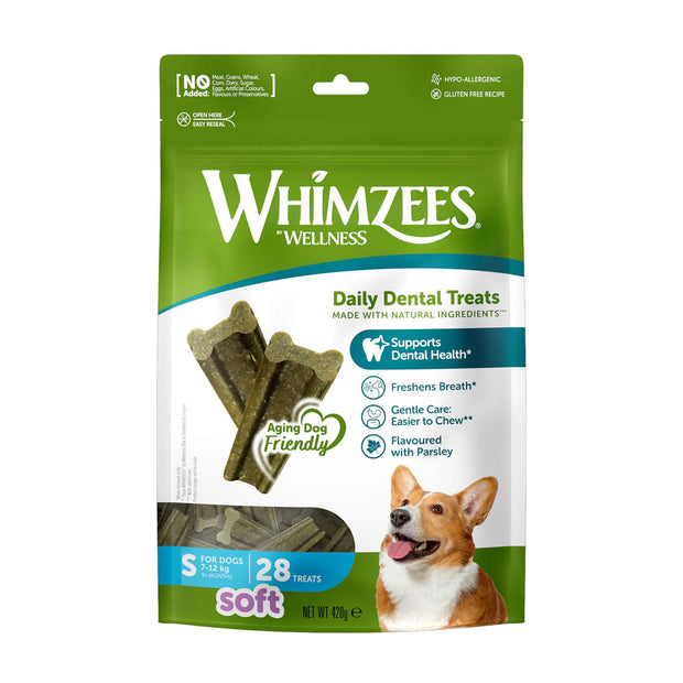 Whimzees Dog Treat Small 28 Treats Whimzees Soft Treat Pack