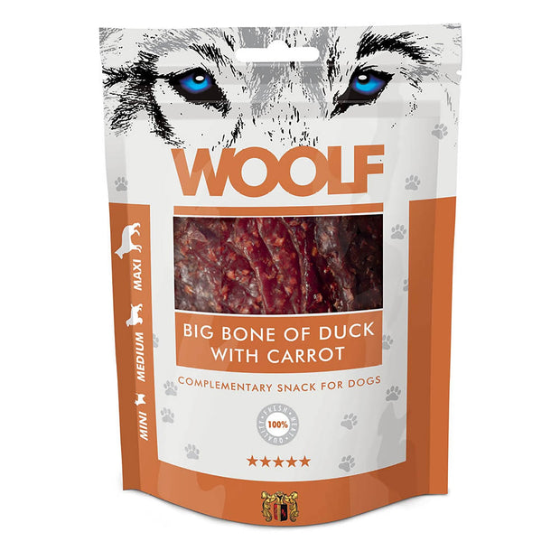 Woolf Dog Treat Woolf Big Bone of Duck with Carrot Dog Treats