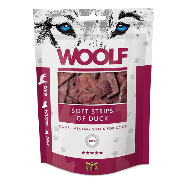 Woolf Dog Treat Woolf Soft Strips Of Duck Dog Treats