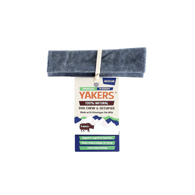 Yakers Dog Treat Medium Yakers Dog Chew Blueberry