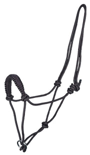Zilco Headcollar Black / Cob Knotted Halter with Ring