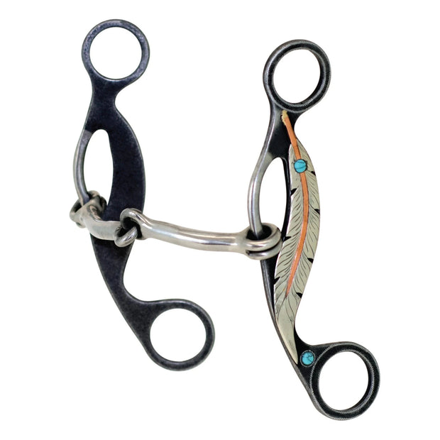 Zilco Bit Feather Collection Smooth Snaffle Gag Western Bit