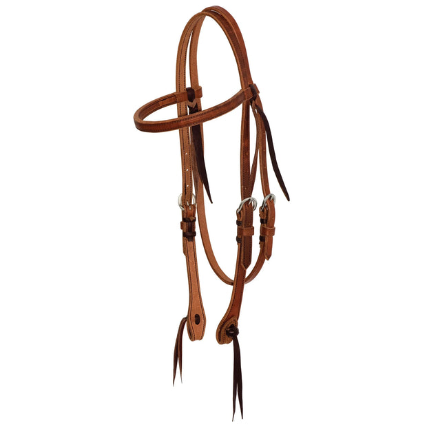 Zilco Bridle Harness Leather Cowboy Knot Browband Headstall