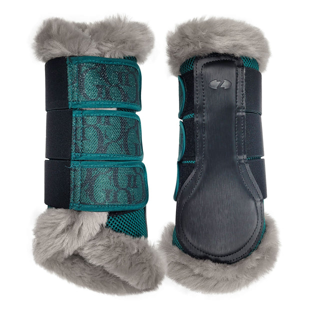 Zilco Horse Boots Medium / Deep Green Glamour Dressage Boots