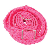 Zilco Reins Pink Braided Barrel Reins
