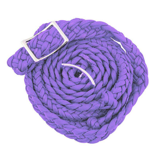 Zilco Reins Purple Braided Barrel Reins