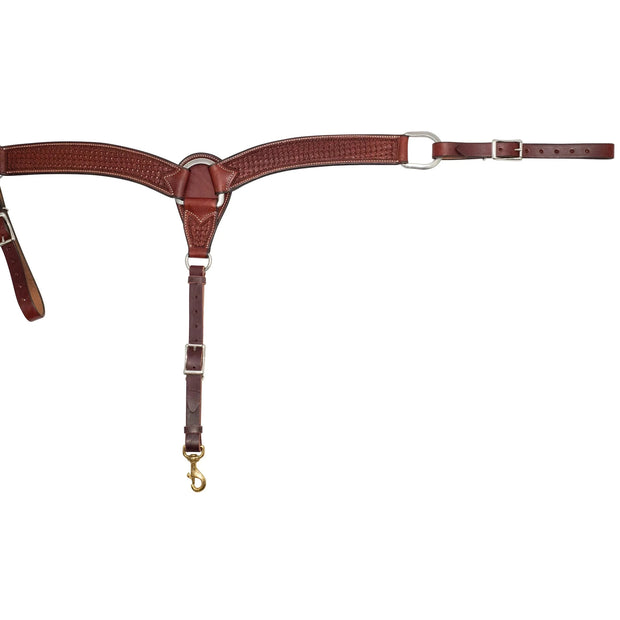 Zilco Bridle Rosewood Spider Stamp Breast Collar