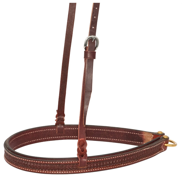 Zilco Bridle Rosewood Spider Stamp Noseband