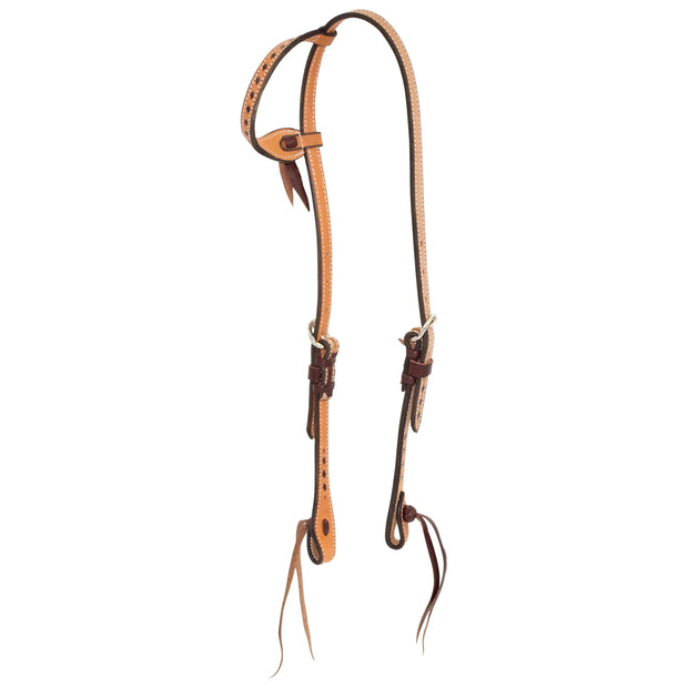Zilco Bridle Roughout Buckstitched Single Ear Headstall