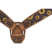 Zilco Breastplate Silver Royal Sunflower Breastcollar