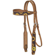 Zilco Bridle Silver Royal Sunflower Browband Headstall