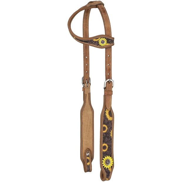 Zilco Bridle Silver Royal Sunflower Single Ear Headstall