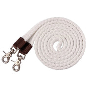 Zilco Reins White Tough1 Pro Flat Cotton Roping Reins