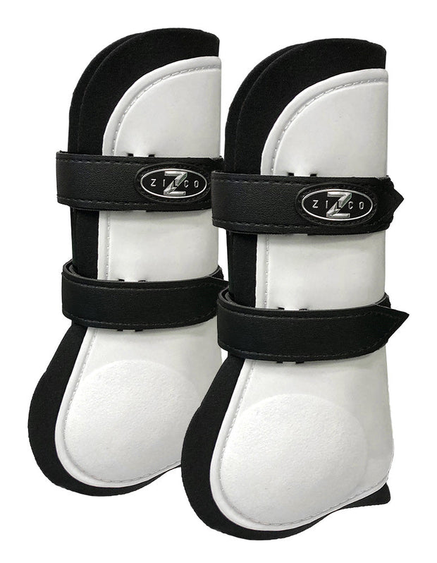 Zilco Horse Boots White Zilco Open Front Racing Boot