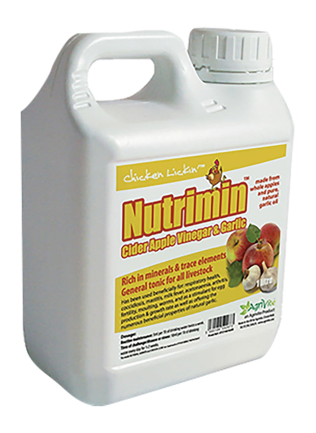 Agrivite 1 Lt Agrivite Chicken Lickin Nutrimin Cider Vinegar & Garlic