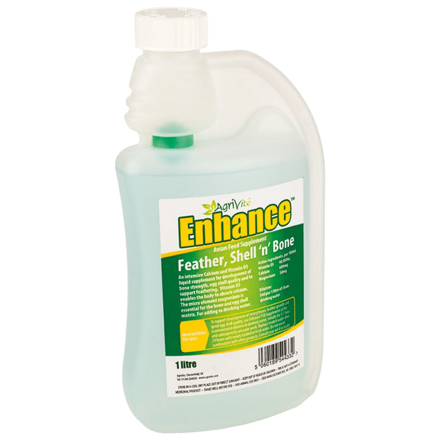 Agrivite 1 Lt Agrivite Enahance Feather Shell n Bone Supplement