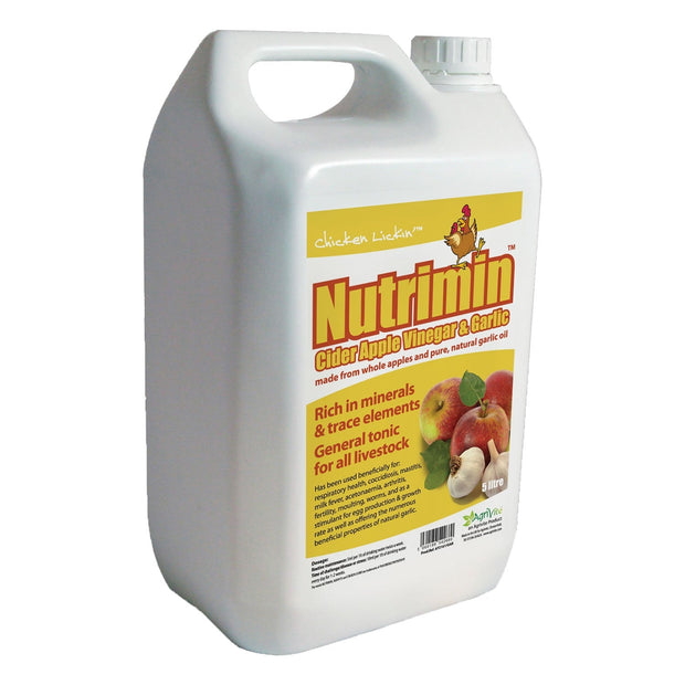 Agrivite 5 Lt Agrivite Chicken Lickin Nutrimin Cider Vinegar & Garlic