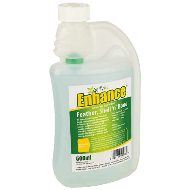 Agrivite 500ml Agrivite Enahance Feather Shell n Bone Supplement