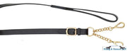 Aintree Lead Rope Havana Leather Lead - Brass Walsall Small