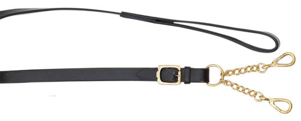 Aintree Lead Rope Leather Lead - Brass Walsall Large