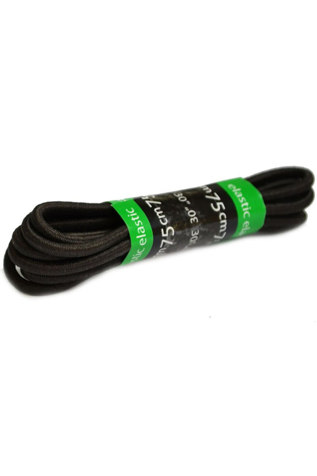 Brogini Footwear Black Brogini Elastic Laces