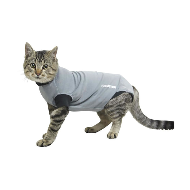 Buster & Kruuse Xxsmall Buster Body Suit For Cats Black/Grey