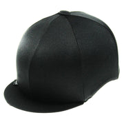 Capz Riding Hat Black Capz Plain Cap Cover Lycra