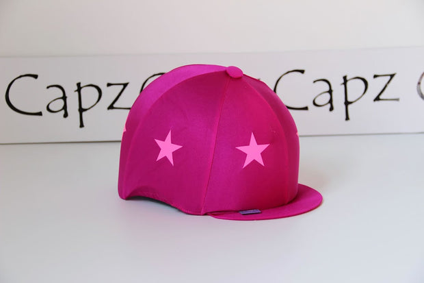 Capz Cerise/Fluorescent Pink Capz Motif Cap Cover Lycra Starz