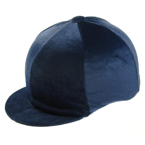 Capz Navy Capz Plain Cap Cover Velour