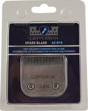 Clipperman Clippers Clipperman A5 #15 Fine High Quality Steel Blade Set