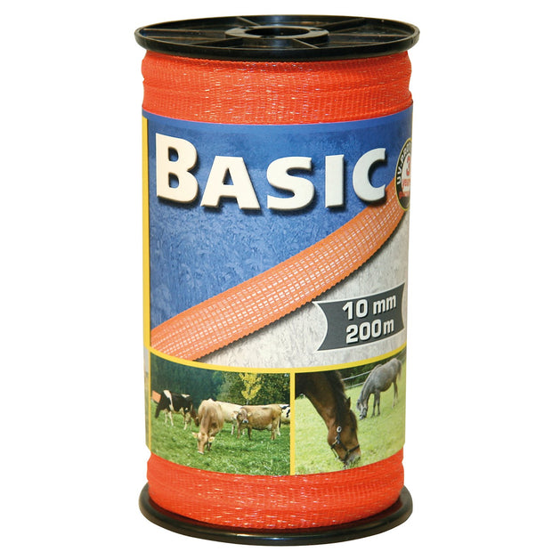 Corral 200m x 10mm / Orange Basic Fencing Tape 200m X 10mm