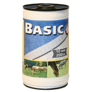 Corral 200m X 10mm / White Basic Fencing Tape 200m X 10mm