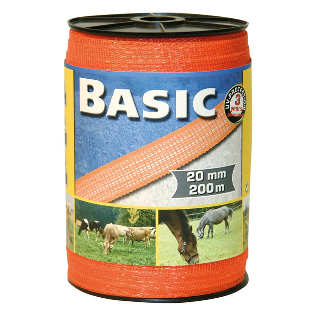 Corral 200m x 20mm / Orange Basic Fencing Tape 200m X 20mm